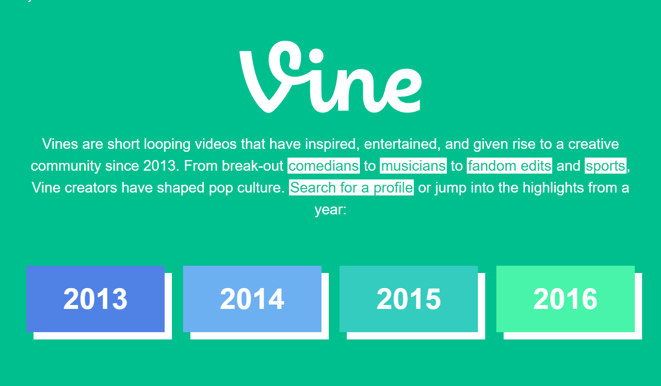 Vine-ის ვიდეოებმა სამუდამო არქივში გადაინაცვლა