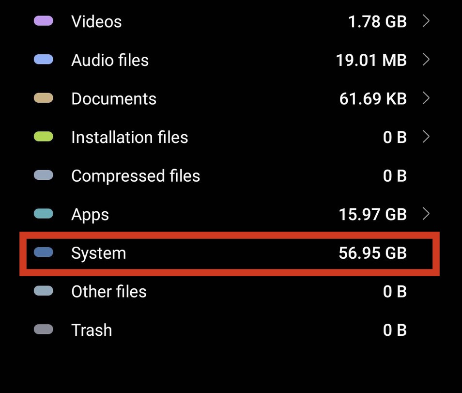 Samsung Galaxy S23 ოპერაციული სისტემა იწონის 60 GB. ეს ორჯერ (!!!) მეტია ვიდრე Windows 11